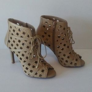 Gianni Bini  Black Lace-up Boots/Booties